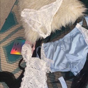 3 piece set satin shorts